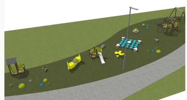 Laisvalaikio ir žaidimų infrastruktūra Jakų parke nuotrauka